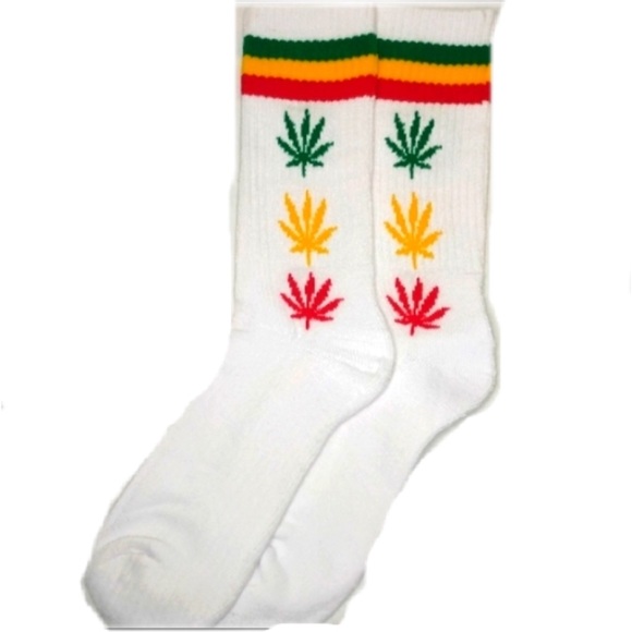 6 Pair Hemp Leaf Socks Mary Jane - Picture 4 of 6